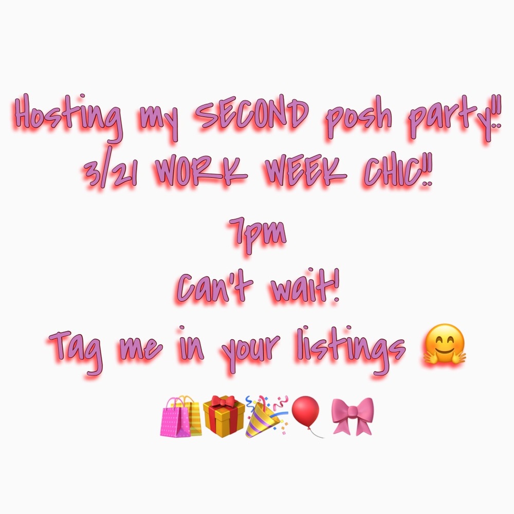 🎉Hosting my SECOND posh party!! 🎉